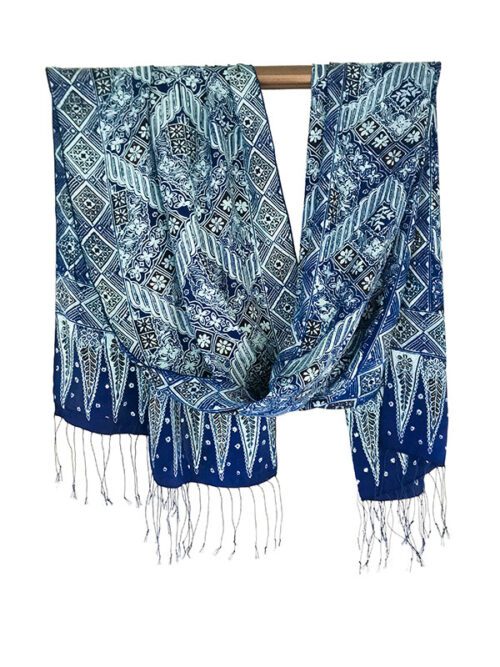 Batik sjaal van zijde uit Bali