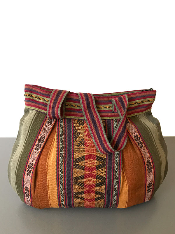 Handgemaakte schoudertas uit Peru