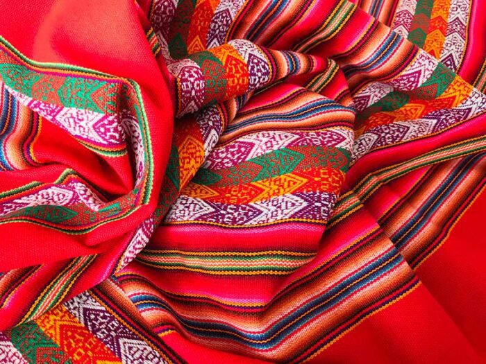 Rode Peruaanse deken